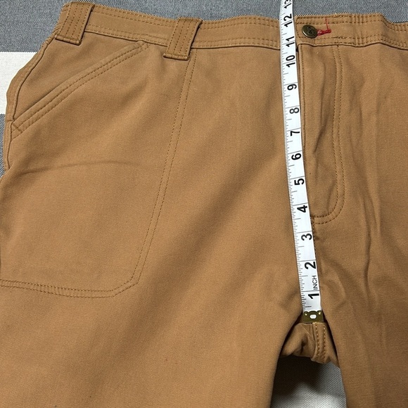 Coleman Men’s Fleece Lined Canvas Work Pants Tan Brown Sz 40x32 Utility Rugged - Picture 5 of 9
